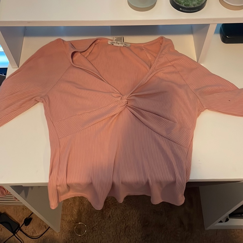 American rag long sleeve crop top